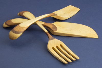 Ustensiles en bois stylis�s
