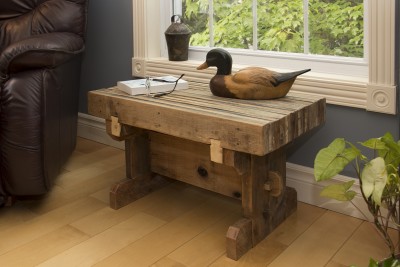 Petite table champ�tre - r�cup�ration de palettes industrielles