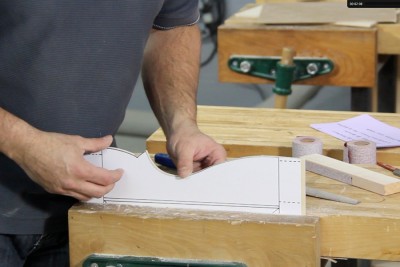 Gabarit de tra�age, cours d'�b�nisterie