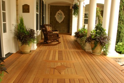 Finition d'un patio