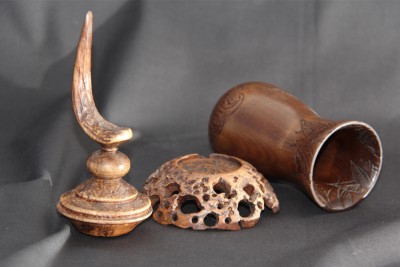 Sculpture tourn�e en bois