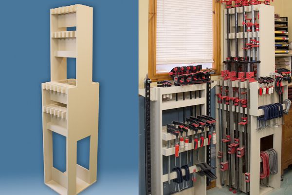 Grand support pour serre-joints � tuyaux