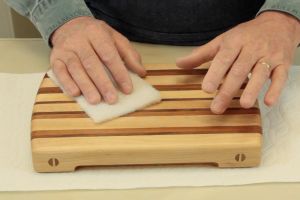 Polissage du fini � l'huile