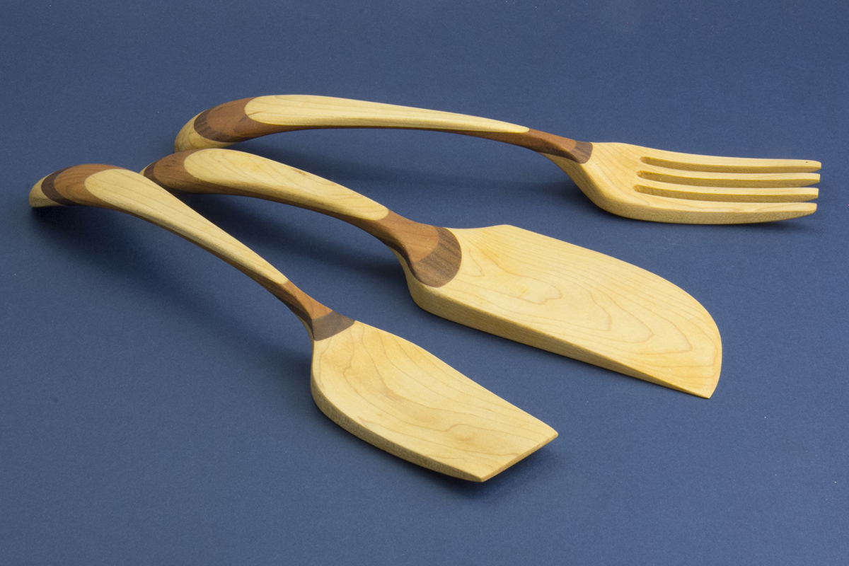 Ustensiles en bois stylis�s