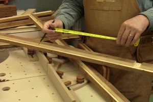 Truc pour trouver le centre pr�cis d'une pi�ce de bois