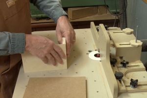 Fabrication des onglets � la toupie