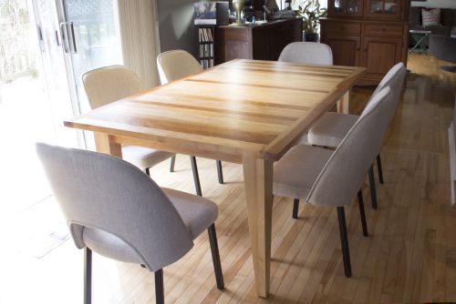 Dessus de table avec traverses