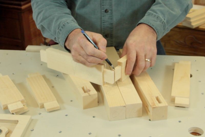 Ajustement final des tenons