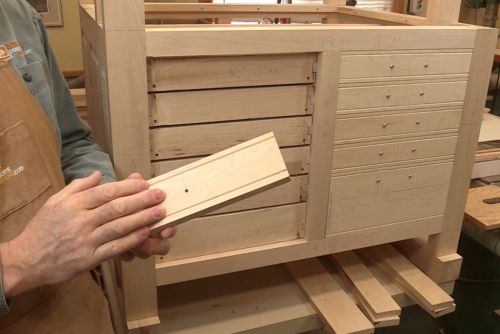 Installation des fa�ades de tiroirs