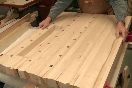 Assemblage final du plateau de l'�tabli