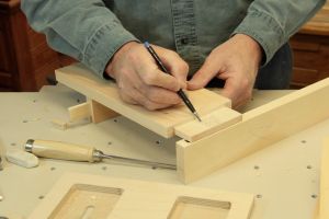 Ajustement d'un tenon double