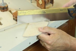 R�f�rence pour l'angle du couteau