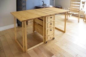 Table desserte pliante