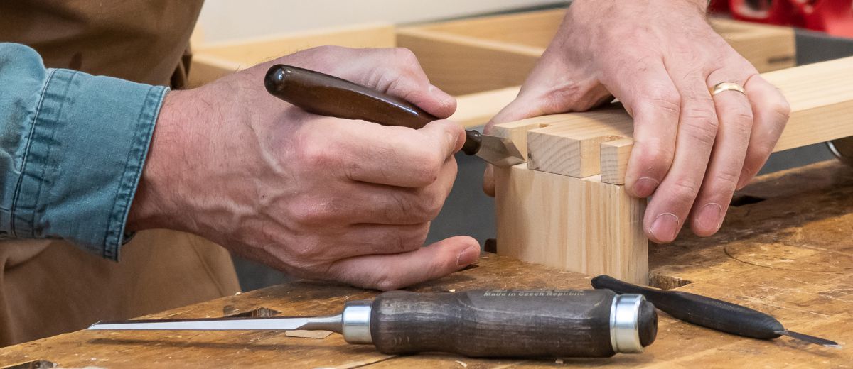 Travaux d'atelier - Queues d'aronde