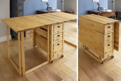 Table desserte pliante