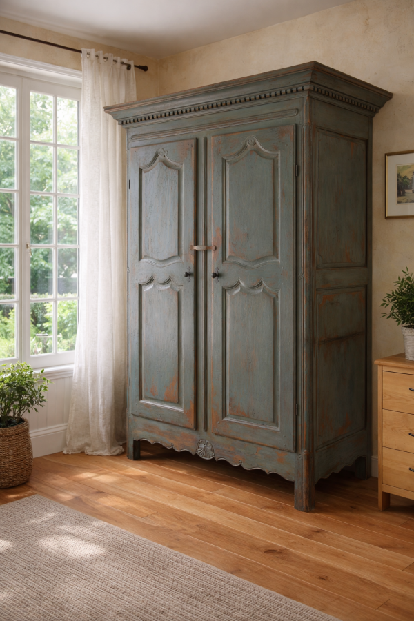 Grande armoire de style en pin Grande armoire de style en pin