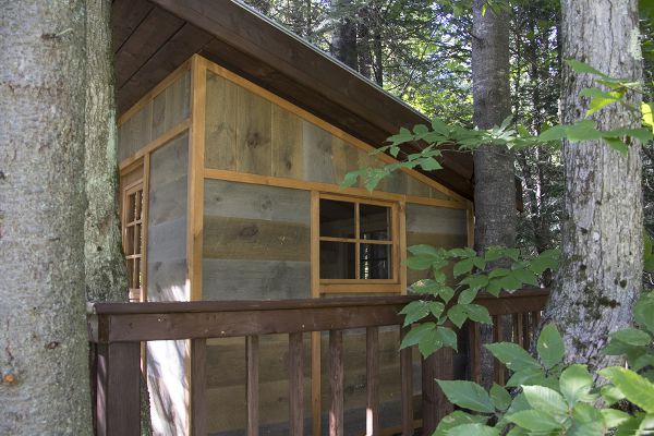 D�tails du c�t� de la cabane