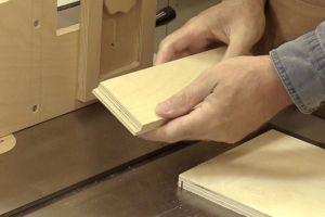 Fabrication des languettes avec une lame de banc de scie