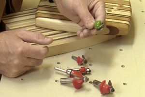 Moulurage des chants � la toupie