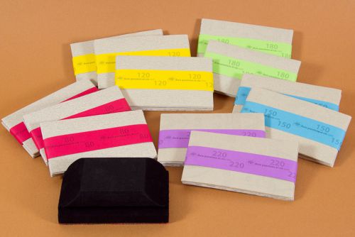 Ensemble d'abrasifs velcro 2 3/4" X 5"