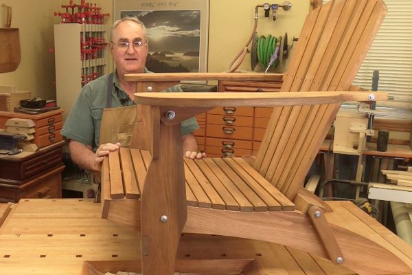 Fauteuil de style Adirondack