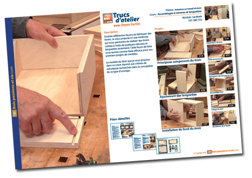 Cahier de plans papier disponible