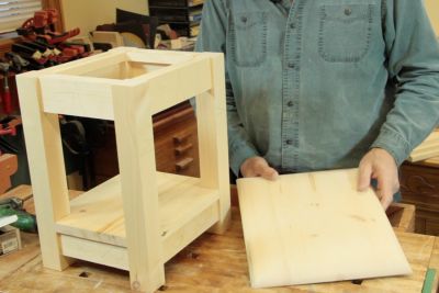 Tabouret � tenons et mortaises