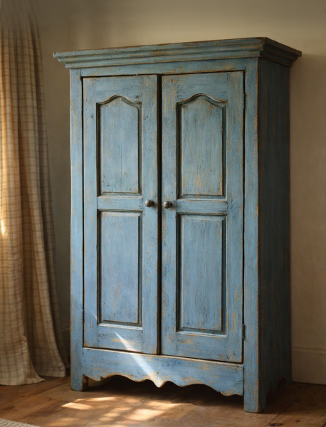 Grande armoire champ�tre bleu