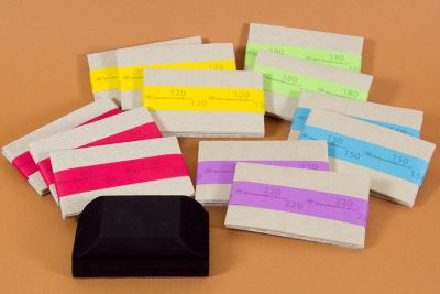 Ensemble d'abrasifs velcro 2 3/4" X 5"