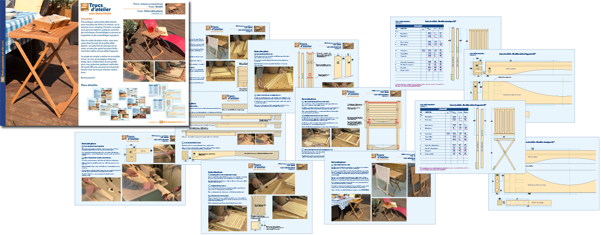 Cahier de plans papier disponible