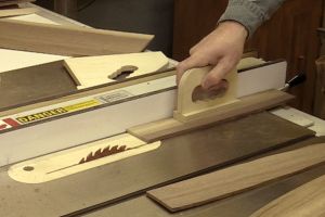 Truc pour d�ligner des languettes de bois