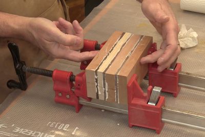 Laminage de blocs en bout de grain