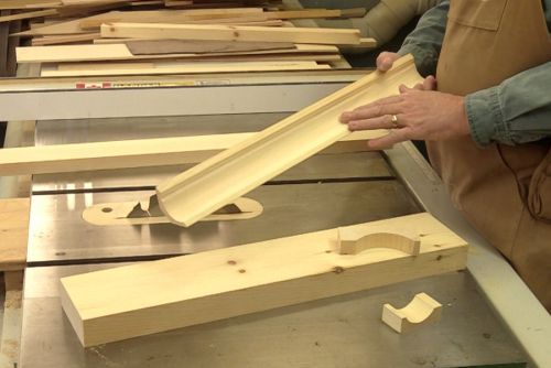 Fabrication d�une gorge au banc de scie